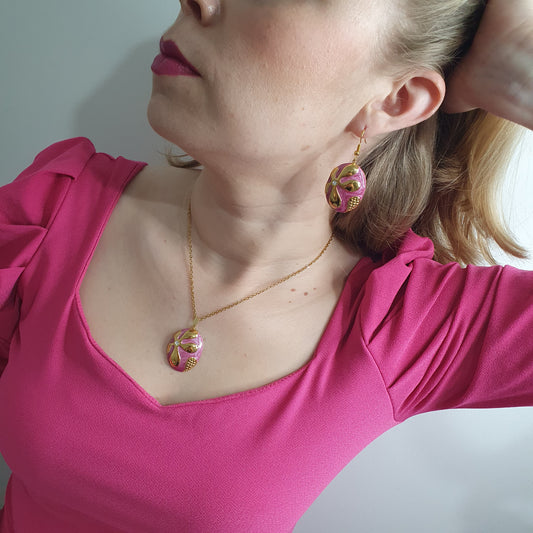 Dawn Blossom - Stainless Steel | Necklace | Earrings | Complete Set