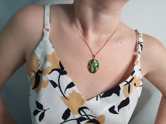 Nature’s Vitality - Stainless Steel | Necklace | Earrings | Complete Set