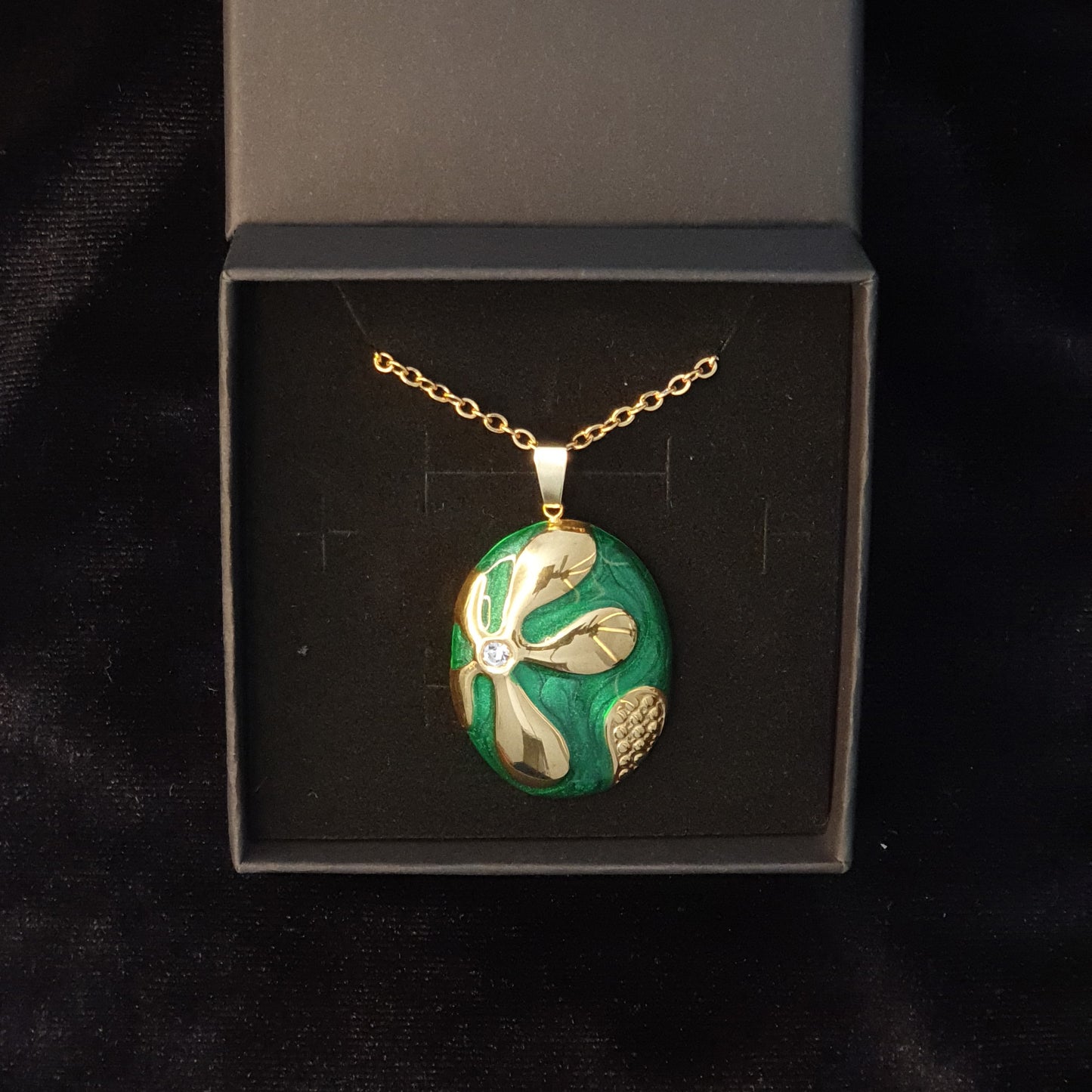 Nature’s Vitality - Stainless Steel | Necklace | Earrings | Complete Set