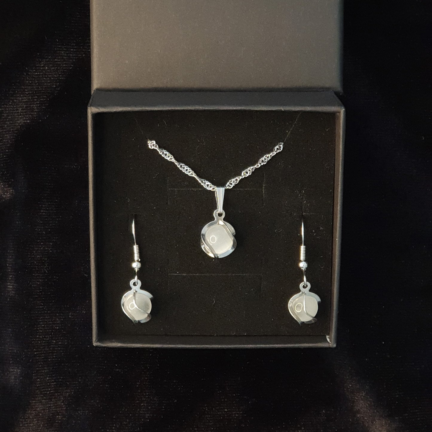 Luna Cascade - Stainless Steel | Necklace | Earrings | Complete Set